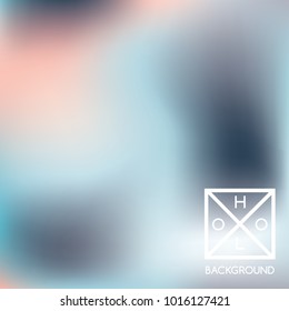 Blue background. Sparkly cover.  Abstract neon colors foil.  Trendy creative vector cosmic gradient. Mesh blue foil.  Creative neon template for banner. Vibrant print.