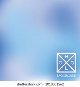 Blue background. Sparkly cover.  Abstract soft pastel colors backdrop.  Trendy creative vector cosmic gradient. Mesh blue foil.  Creative neon template for banner. Iridescent print.