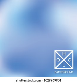 Blue background. Sparkly cover.  Abstract neon colors foil.  Trendy creative vector cosmic gradient. Mesh blue foil.  Creative neon template for banner. Vibrant print.