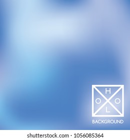 Blue background. Sparkly cover.  Abstract neon colors foil.  Trendy creative vector cosmic gradient. Mesh blue foil.  Creative neon template for banner. Vibrant print.