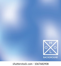 Blue background. Sparkly cover.  Abstract neon colors backdrop.  Trendy creative vector cosmic gradient. Mesh blue foil.  Creative neon template for banner. Vibrant print.