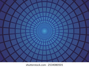 Blue background with square arrangement centered in the middle