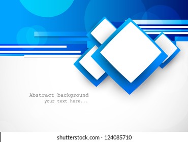 Blue background with squares