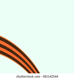 blue background with the St. George ribbon, vector illustration