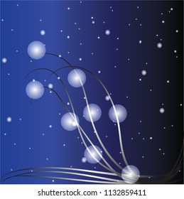blue background with star shining