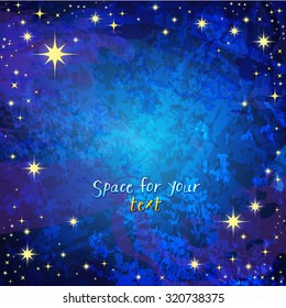 blue background with stars