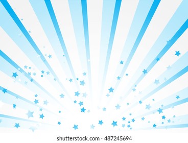 Blue background with stars