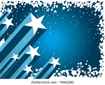 blue background with stars