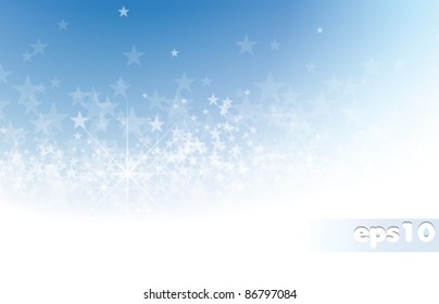 Blue background with stars