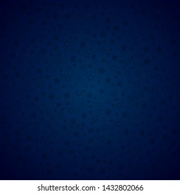 Blue Background with stars. Symbol, Icon, Silhouette illustration for Independence Day (4th of July) card.