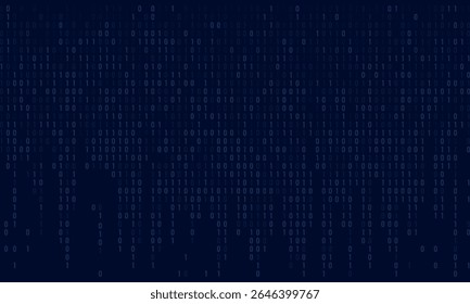 Fundo azul no estilo da matriz de inteligência artificial