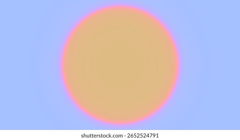 Fondo azul con el resplandor del sol. Antecedentes para el Diseño web. Fondo minimalista simple. Vector