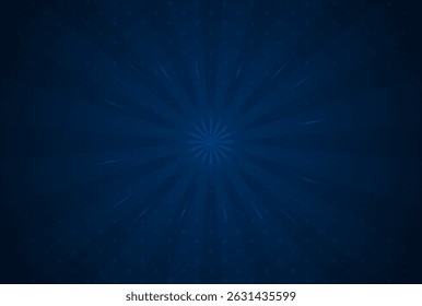 Blue background with sun ray