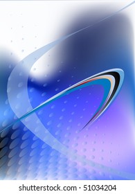 Blue background template with futuristic design