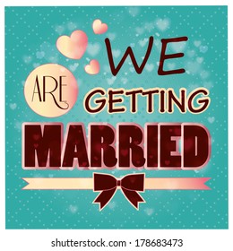 a blue background with text and a lot of hearts for wedding celebrations