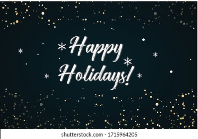 blue  background text holidays background backdrop gold golden light snow snowing