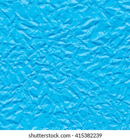 Blue background texture of auto traced crumpled paper. Vector illustration.