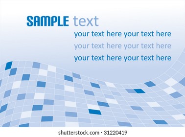 Blue background with tiles