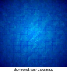 Blue background of tiles, vector