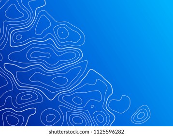 blue background with topographic contour