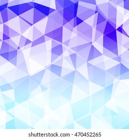 blue background transparent triangles. polygonal design. vector illustration. for the design of your business plans, presentations, wallpapers