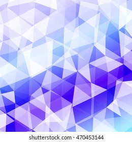 blue background transparent triangles. polygonal design. vector illustration. for the design of your business plans, presentations, wallpapers