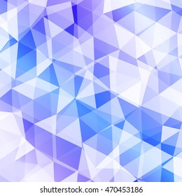 blue background transparent triangles. polygonal design. vector illustration. for the design of your business plans, presentations, wallpapers