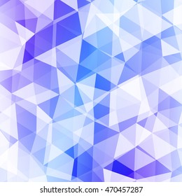 blue background transparent triangles. polygonal design. vector illustration. for the design of your business plans, presentations, wallpapers