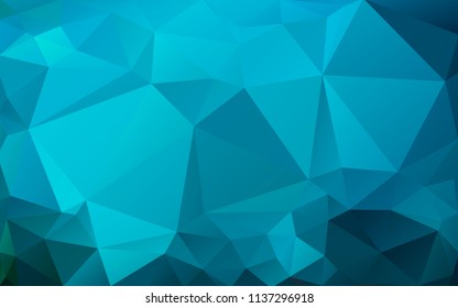 blue background of the triangles. Bright colors, marine abstract background