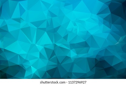 blue background of the triangles. Bright colors, marine abstract background