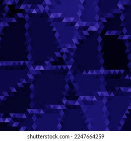 Blue background from triangles. Wind modern image for advertising, banner, presentation.