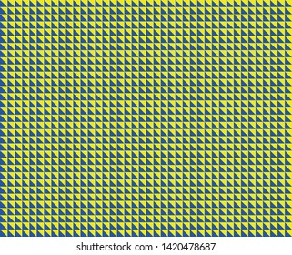 Blue background and triangular patterns