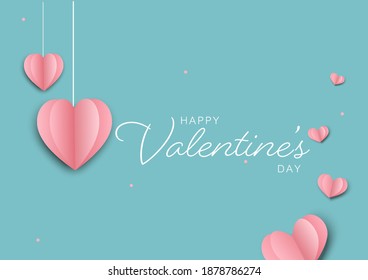 Blue background for valentine festival and wedding
