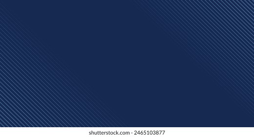 Blue background. Vector abstract, science, futuristic, energy technology concept. Digital image of light rays, stripes lines with blue light over dark blue