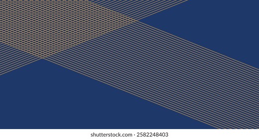 Blue background. Vector abstract, science, futuristic, energy technology concept. Digital image of light rays, stripes lines with blue light over dark blue background.modern	