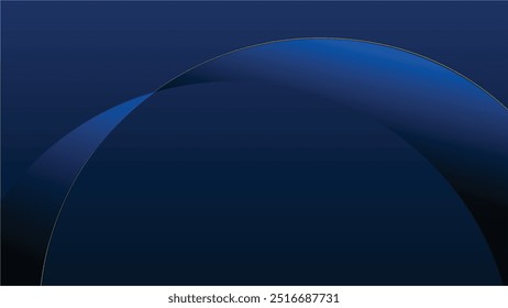 Blauer Hintergrund, Vektordesign. Abstraktes Blau mit Form- und Linienabstufungsfarbe. Dunkelblauer abstrakter Hintergrund, Vorlage für Präsentation, Banner, Hintergrund, Werbung, Cover, etc