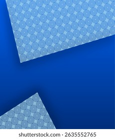 projeto de vetor de fundo azul com motivos abstratos simples modernos minimalistas