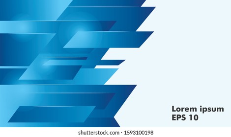 Blue background vector, background design template