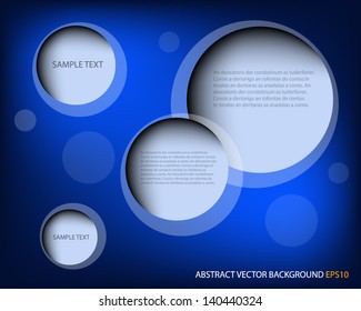 Blue background vector dimension abstract overlap text and message design for modern webdesign and artwork