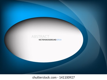 Blue background vector dimension abstract overlap hole text and message design for modern webdesign and artwork