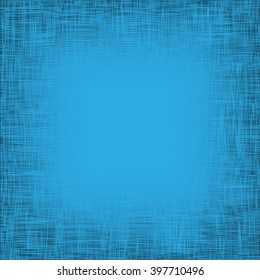 Blue background. A vector illustration with fabric