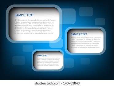 blue background vector illustration hole for text and graphic message design eps10
