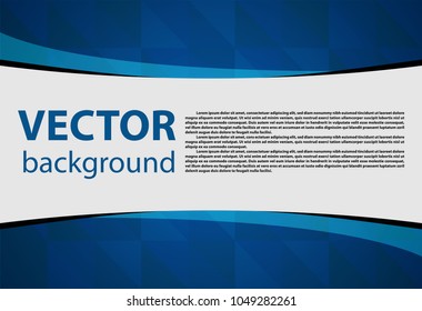 Blue background vector illustration lighting effect graphic for text and message board design infographic
