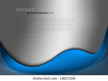 Blue background vector illustration metal texture pattern for text and message board design dimension overlap eps10 infographic