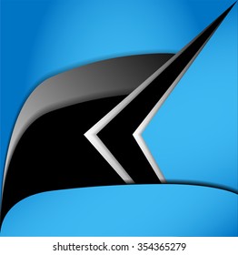 Blue background vector infographic information graphic for message and text design 