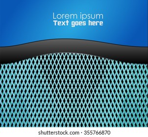 Blue background vector infographic information graphic for message and text design
