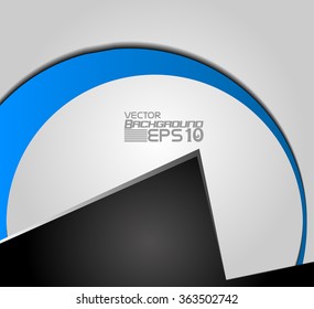 Blue background vector infographic information graphic for message and text design
