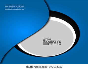Blue background vector infographic information graphic for message and text design
