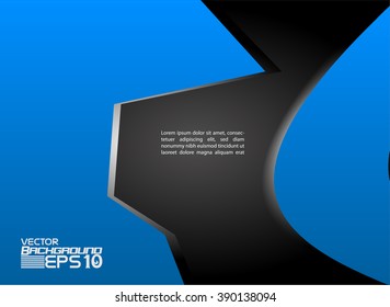 Blue background vector infographic information graphic for message and text design
