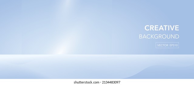 Blue background vector minimal background water color with space tudio background vector